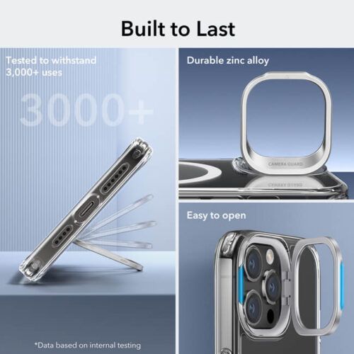 Alternative view of Θήκη ESR Classic Hybrid with Stash Stand HaloLock MagSafe Clear iPhone 15 Pro