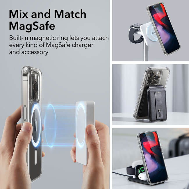 Θήκη ESR Classic Hybrid HaloLock MagSafe Clear iPhone 15 Pro ΘΗΚΕΣ ESR Θήκη ESR Classic Hybrid HaloLock MagSafe Clear iPhone 15 Pro - Image 8