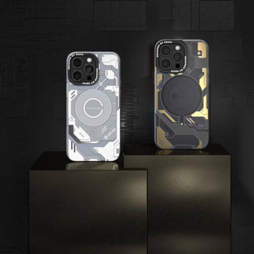 Alternative view of Θήκη Devia Mecha Series Grey iPhone 15 Pro