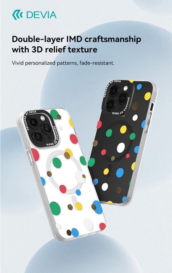 Θήκη Devia Polka Series White iPhone 15 Pro ΘΗΚΕΣ devia Θήκη Devia Polka Series White iPhone 15 Pro - Image 2