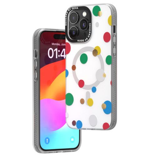 Θήκη Devia Polka Series White iPhone 15 Pro ΘΗΚΕΣ devia Θήκη Devia Polka Series White iPhone 15 Pro