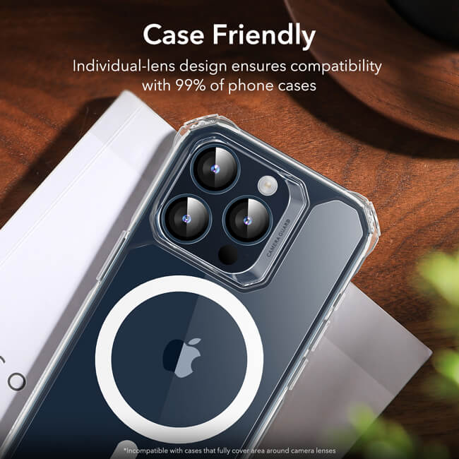 ESR Armorite Tempered Glass Camera Lens Blue iPhone 15 Pro/15 Pro Max/16 Pro/16 Pro Max ΠΡΟΣΤΑΣΙΑ ΟΘΟΝΗΣ ESR ESR Armorite Tempered Glass Camera Lens Blue iPhone 15 Pro/15 Pro Max/16 Pro/16 Pro Max - Image 3