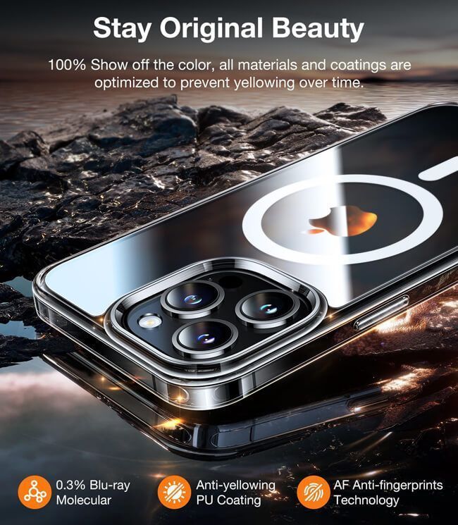 Θήκη Torras Diamond-Mag MagSafe Clear iPhone 15 Pro ΘΗΚΕΣ TORRAS Θήκη Torras Diamond-Mag MagSafe Clear iPhone 15 Pro - Image 2