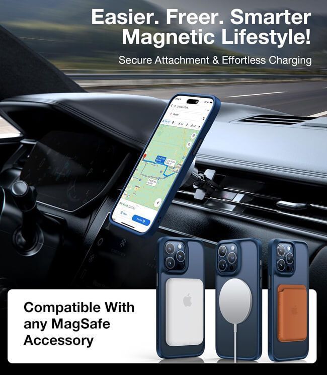 Θήκη Torras Guardian MagSafe Navy Blue iPhone 15 Pro ΘΗΚΕΣ TORRAS Θήκη Torras Guardian MagSafe Navy Blue iPhone 15 Pro - Image 6
