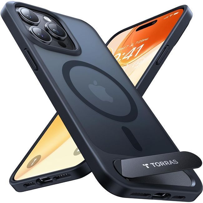 Θήκη Torras Pstand MagSafe Kickstand Black iPhone 15 Pro ΘΗΚΕΣ TORRAS Θήκη Torras Pstand MagSafe Kickstand Black iPhone 15 Pro