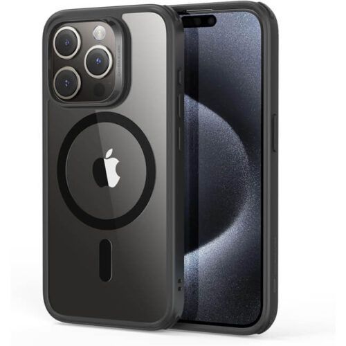Θήκη ESR Classic Hybrid HaloLock MagSafe Clear Black iPhone 15 Pro ΘΗΚΕΣ ESR Θήκη ESR Classic Hybrid HaloLock MagSafe Clear Black iPhone 15 Pro