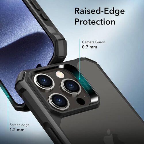 Alternative view of Θήκη ESR Air Armor Frosted Black iPhone 15 Pro