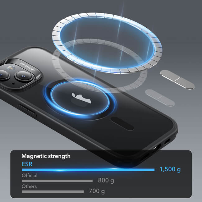 Θήκη ESR Classic Hybrid HaloLock MagSafe Clear Black iPhone 15 ΘΗΚΕΣ ESR Θήκη ESR Classic Hybrid HaloLock MagSafe Clear Black iPhone 15 - Image 8