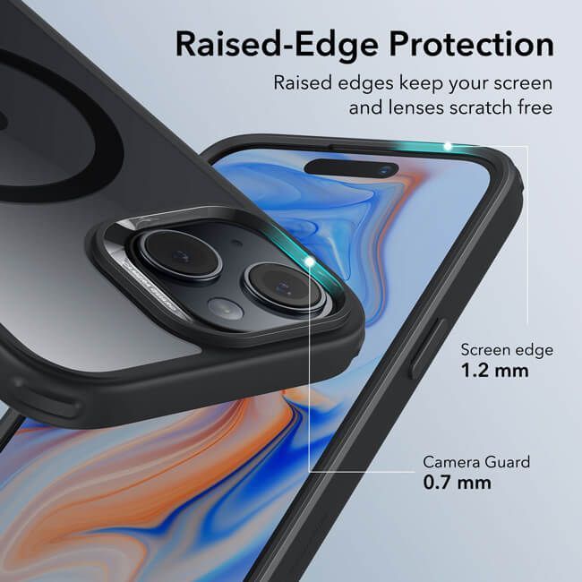 Θήκη ESR Classic Hybrid HaloLock MagSafe Clear Black iPhone 15 ΘΗΚΕΣ ESR Θήκη ESR Classic Hybrid HaloLock MagSafe Clear Black iPhone 15 - Image 3