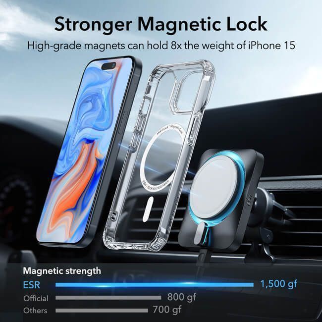 Θήκη ESR Air Armor HaloLock MagSafe Clear iPhone 15 Plus ΘΗΚΕΣ ESR Θήκη ESR Air Armor HaloLock MagSafe Clear iPhone 15 Plus - Image 2