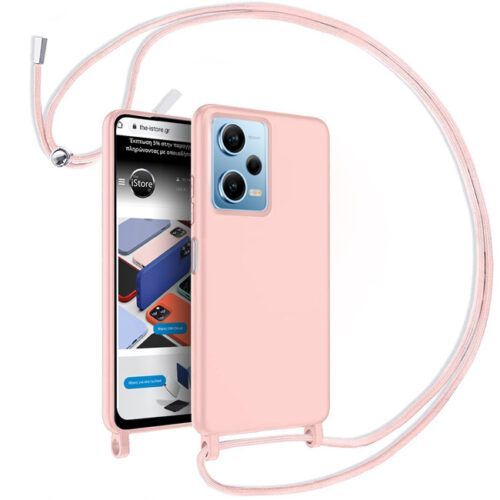 Θήκη Liquid Silicone Κορδόνι Pink Sand Xiaomi Redmi Note 12 Pro 5G