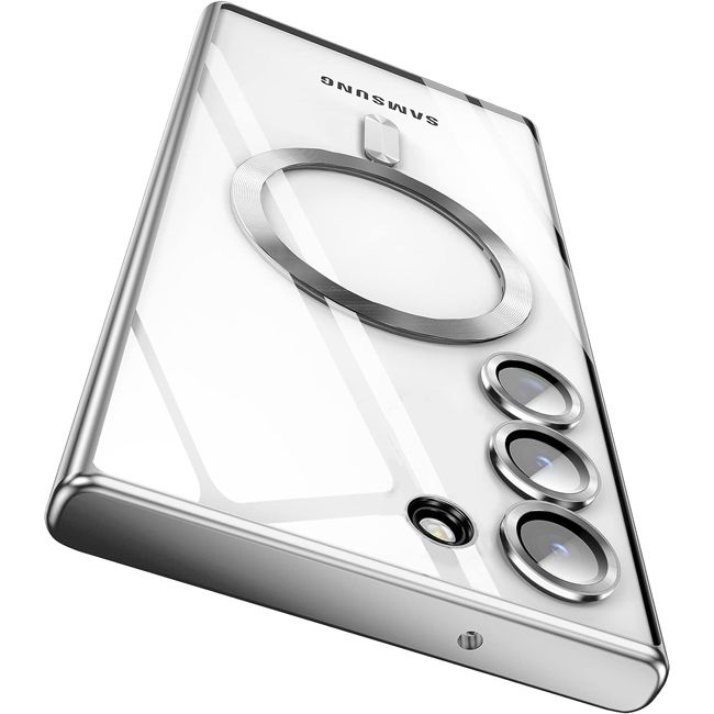 Θήκη Orso Magsafe Camera Protection Bare Look Silver Samsung Galaxy S24+/S25+ STOCK OFFERS Orso Θήκη Orso Magsafe Camera Protection Bare Look Silver Samsung Galaxy S24+/S25+