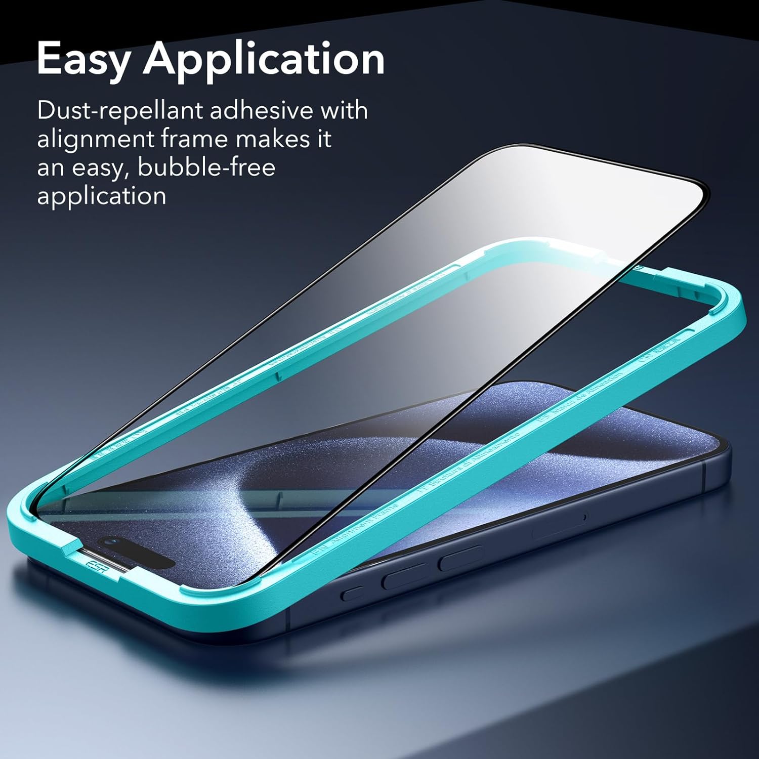 ESR Armorite Ultra-Tough Tempered Glass iPhone 15 Pro Max (With Easy Installation Kit) ΠΡΟΣΤΑΣΙΑ ΟΘΟΝΗΣ ESR ESR Armorite Ultra-Tough Tempered Glass iPhone 15 Pro Max (With Easy Installation Kit) - Image 7