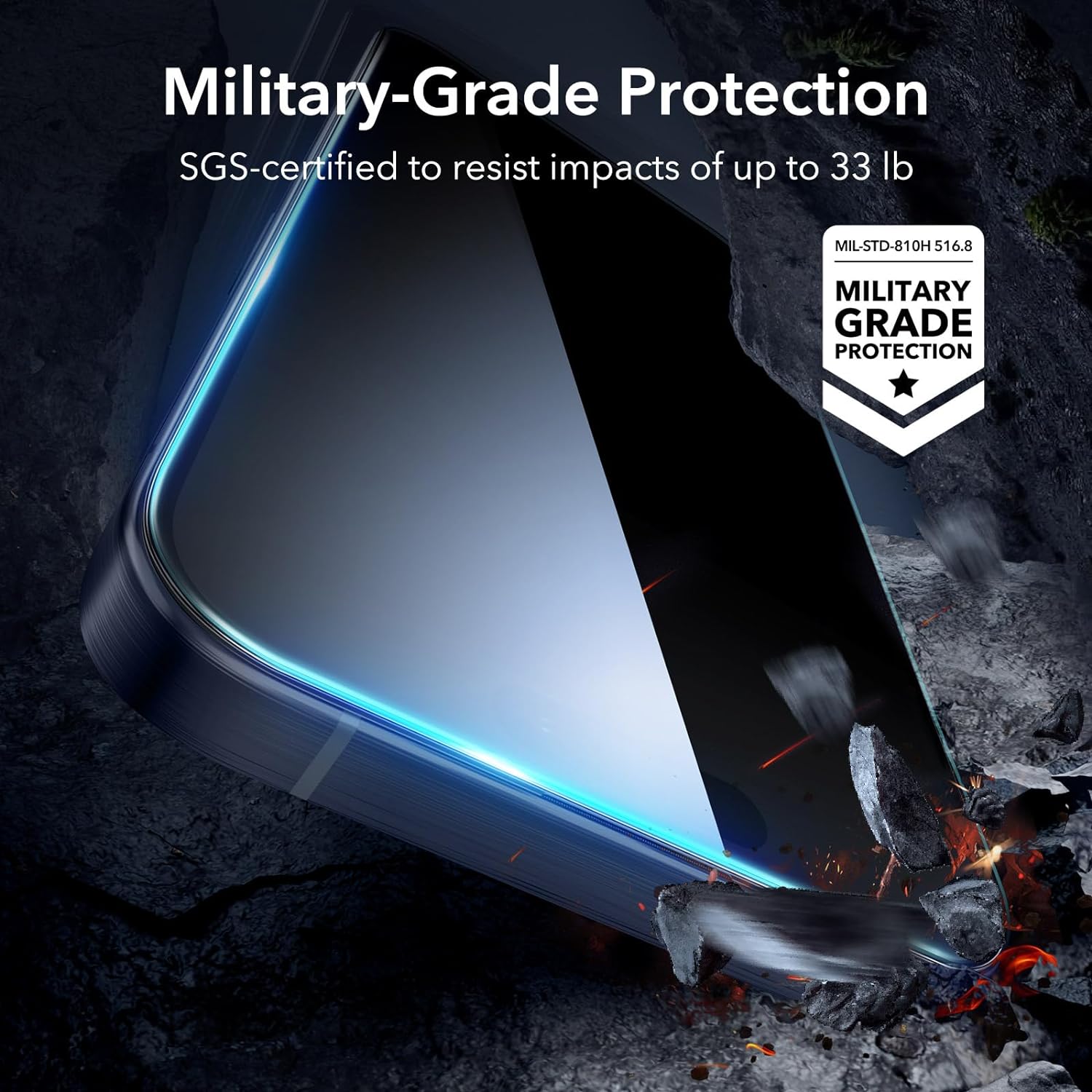 ESR Armorite Ultra-Tough Tempered Glass iPhone 15 Pro Max (With Easy Installation Kit) ΠΡΟΣΤΑΣΙΑ ΟΘΟΝΗΣ ESR ESR Armorite Ultra-Tough Tempered Glass iPhone 15 Pro Max (With Easy Installation Kit) - Image 5