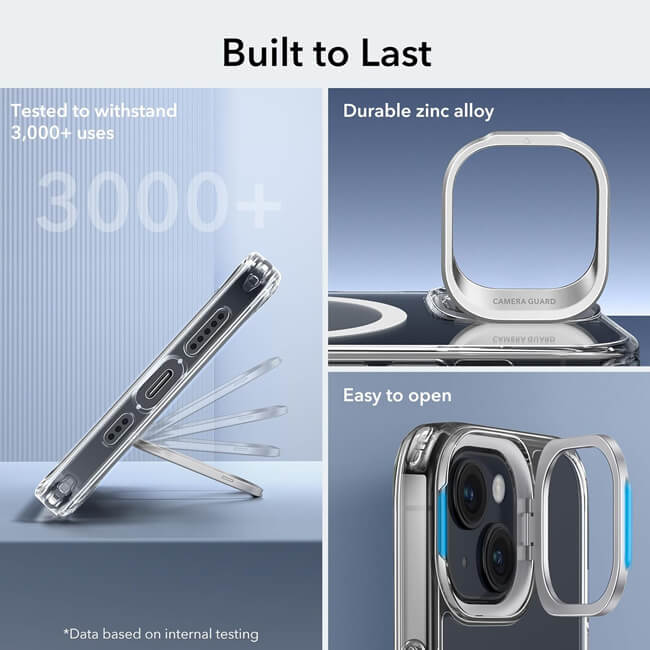 Θήκη ESR Classic Hybrid with Stash Stand HaloLock MagSafe Clear iPhone 15 Plus ΘΗΚΕΣ ESR Θήκη ESR Classic Hybrid with Stash Stand HaloLock MagSafe Clear iPhone 15 Plus - Image 5