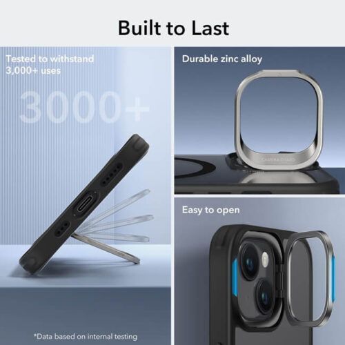 Alternative view of Θήκη ESR Classic Hybrid with Stash Stand HaloLock MagSafe Clear Black iPhone 15 Plus