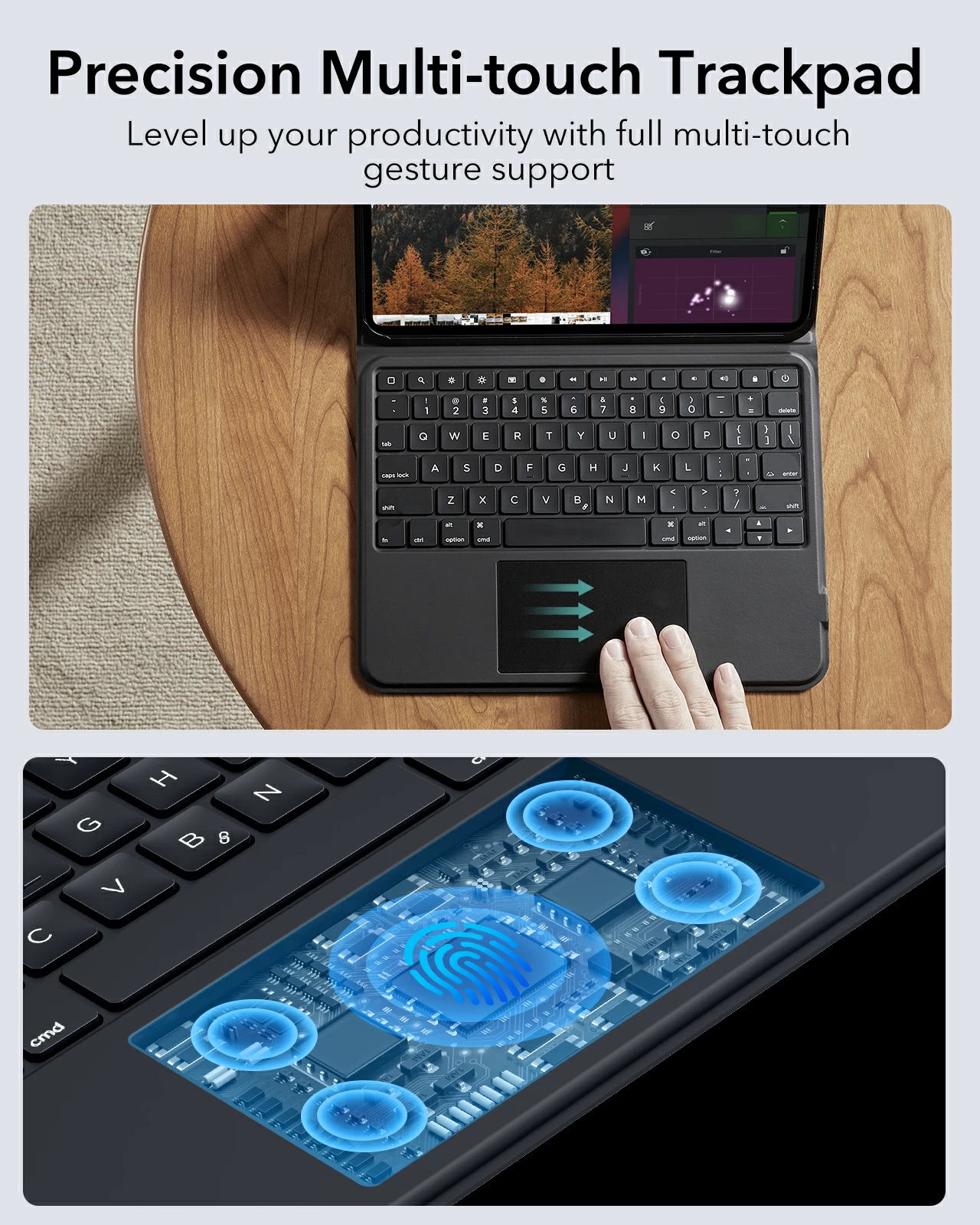 Θήκη ESR Ascend Keyboard White iPad Pro 11 2024/2025 ΘΗΚΕΣ ESR Θήκη ESR Ascend Keyboard White iPad Pro 11 2024/2025 - Image 8