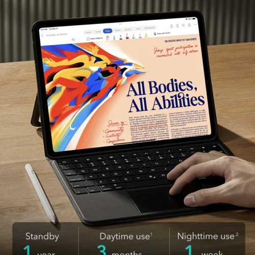 Alternative view of Θήκη ESR Ascend Keyboard White iPad Pro 11 2024/2025