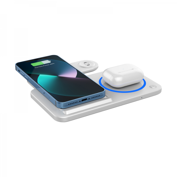 WiWU 3 in 1 Fordable Magnetic Wireless Charging Station 15W (W020) APPLE WATCH WIWU WiWU 3 in 1 Fordable Magnetic Wireless Charging Station 15W (W020) - Image 4