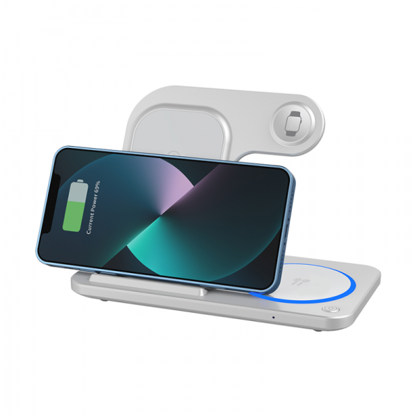 WiWU 3 in 1 Fordable Magnetic Wireless Charging Station 15W (W020) APPLE WATCH WIWU WiWU 3 in 1 Fordable Magnetic Wireless Charging Station 15W (W020) - Image 5
