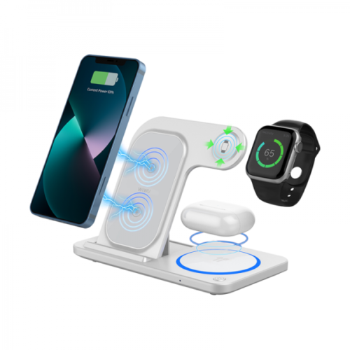 WiWU 3 in 1 Fordable Magnetic Wireless Charging Station 15W (W020) APPLE WATCH WIWU WiWU 3 in 1 Fordable Magnetic Wireless Charging Station 15W (W020)