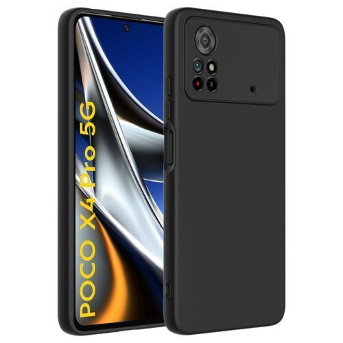Θήκη Rubber Silk Black Poco X4 Pro 5G