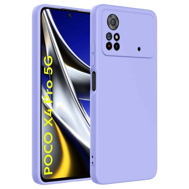 Θήκη Rubber Silk Violet Poco X4 Pro 5G ΘΗΚΕΣ OEM Θήκη Rubber Silk Violet Poco X4 Pro 5G