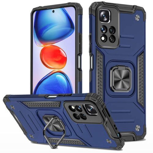 Armor Ringstand Case Blue Xiaomi Redmi Note 11 Pro 4G/5G ΘΗΚΕΣ OEM Armor Ringstand Case Blue Xiaomi Redmi Note 11 Pro 4G/5G