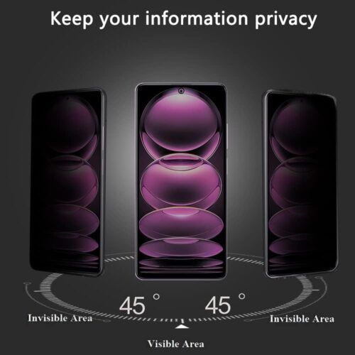 Alternative view of OrsoGlass Privacy Tempered Glass Xiaomi Redmi Note 12 Pro 5G
