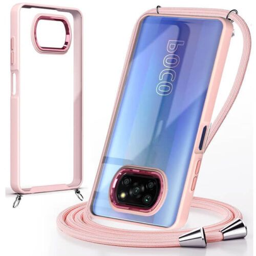 Θήκη Orso Shield Κορδόνι Clear Rose Poco X3 NFC / X3 Pro ΘΗΚΕΣ Orso Θήκη Orso Shield Κορδόνι Clear Rose Poco X3 NFC / X3 Pro