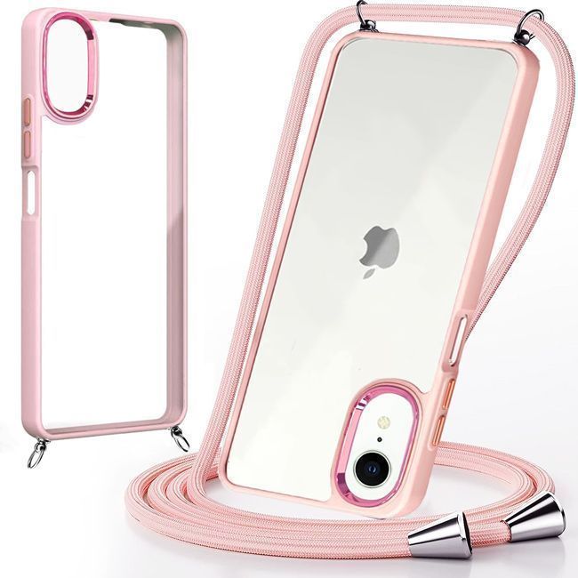 Θήκη Orso Shield Κορδόνι Clear Rose iPhone XR STOCK OFFERS Orso Θήκη Orso Shield Κορδόνι Clear Rose iPhone XR