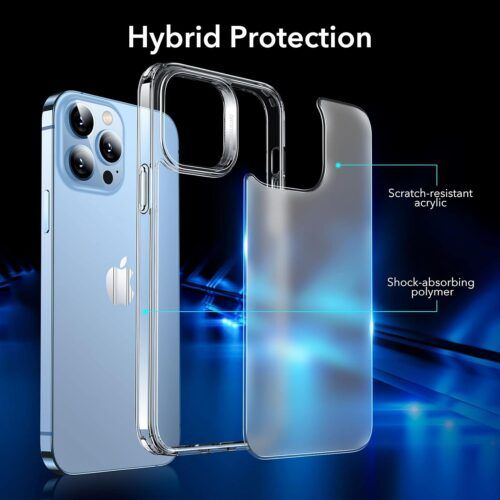 Alternative view of ESR iPhone 13 Pro Max Classic Hybrid Clear Matte