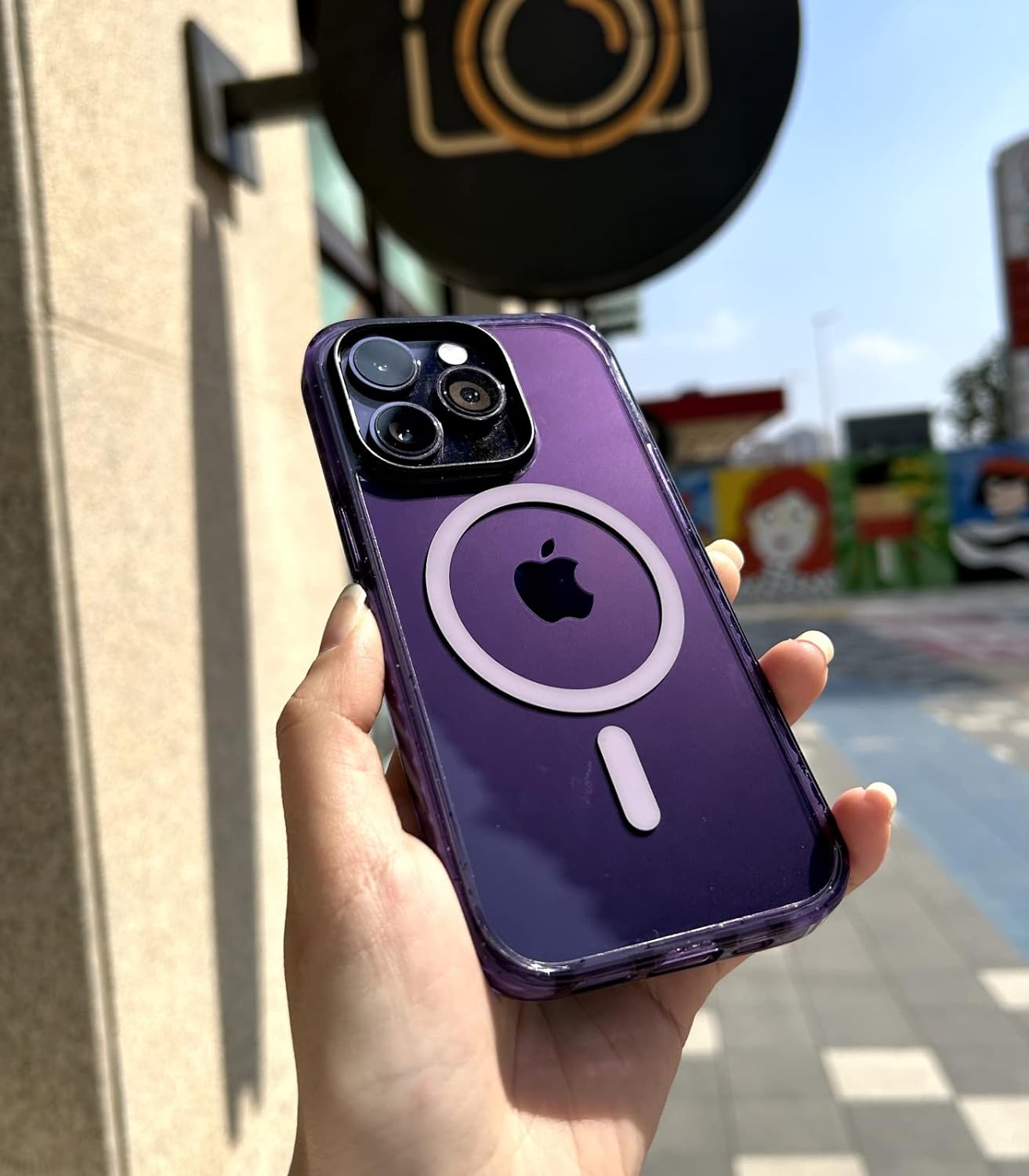 Θήκη Torras Sparka MagSafe Dark Purple iPhone 14 Pro Max ΘΗΚΕΣ TORRAS Θήκη Torras Sparka MagSafe Dark Purple iPhone 14 Pro Max - Image 3