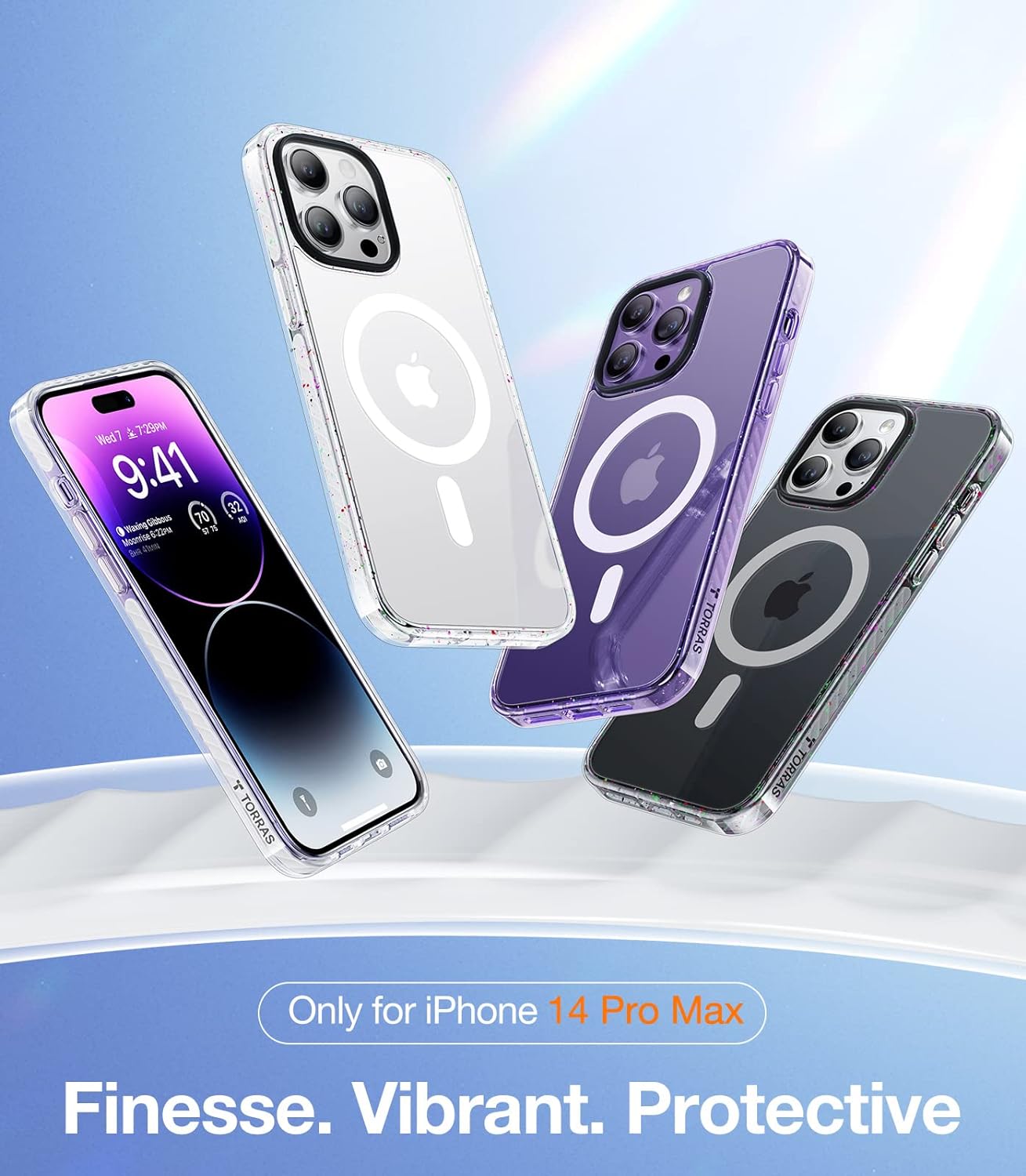 Θήκη Torras Sparka MagSafe Dark Purple iPhone 14 Pro Max ΘΗΚΕΣ TORRAS Θήκη Torras Sparka MagSafe Dark Purple iPhone 14 Pro Max - Image 5