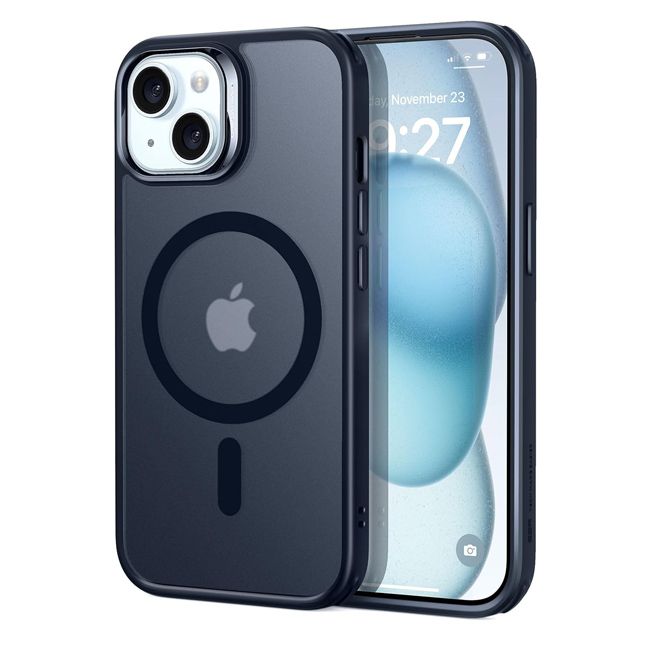 Θήκη ESR Classic Hybrid HaloLock MagSafe Frosted Black iPhone 15 ΘΗΚΕΣ ESR Θήκη ESR Classic Hybrid HaloLock MagSafe Frosted Black iPhone 15
