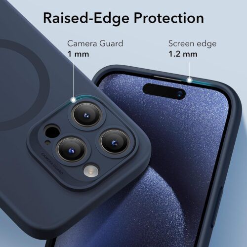 Alternative view of Θήκη ESR Cloud HaloLock MagSafe Dark Blue iPhone 15 Pro