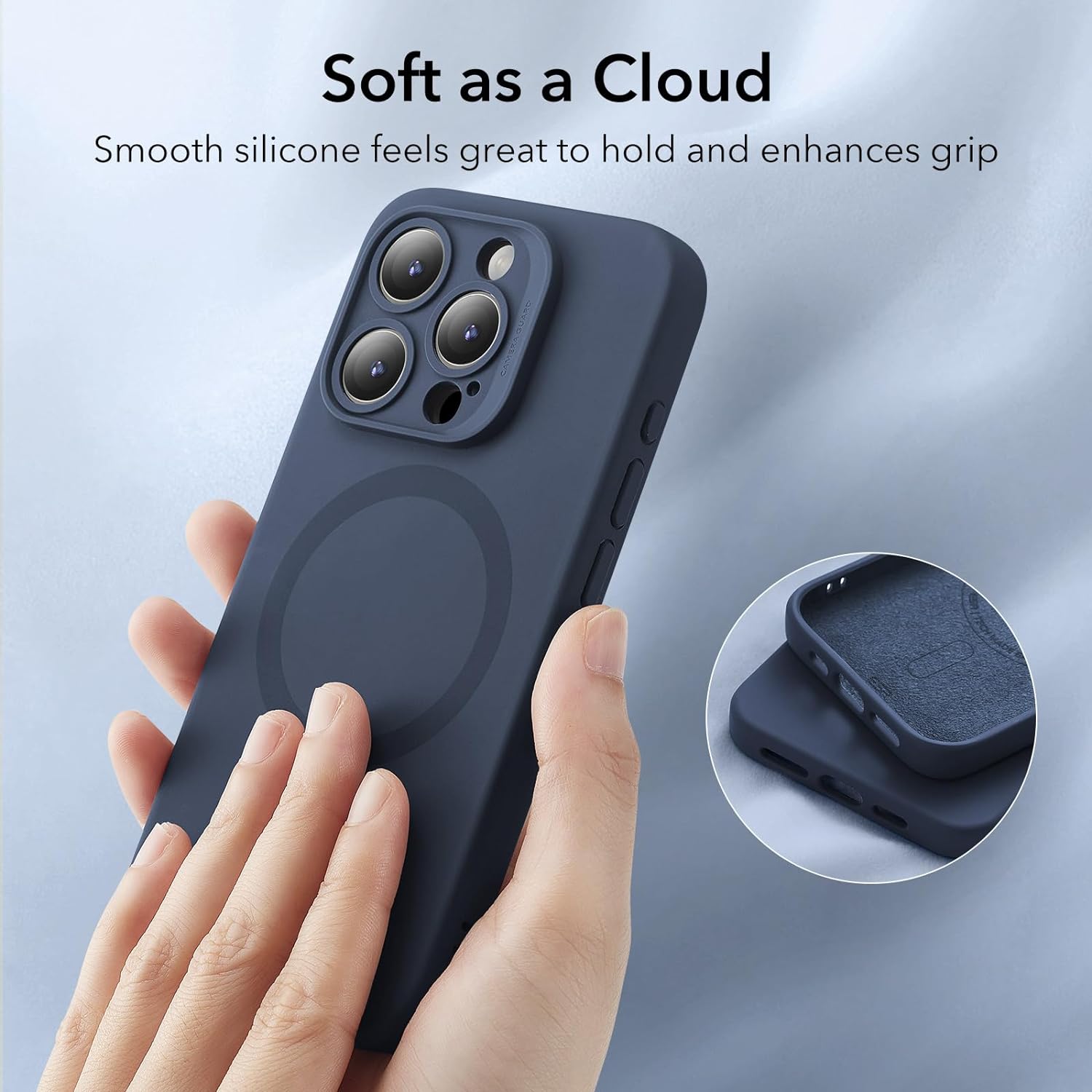 Θήκη ESR Cloud HaloLock MagSafe Dark Blue iPhone 15 Pro ΘΗΚΕΣ ESR Θήκη ESR Cloud HaloLock MagSafe Dark Blue iPhone 15 Pro - Image 3