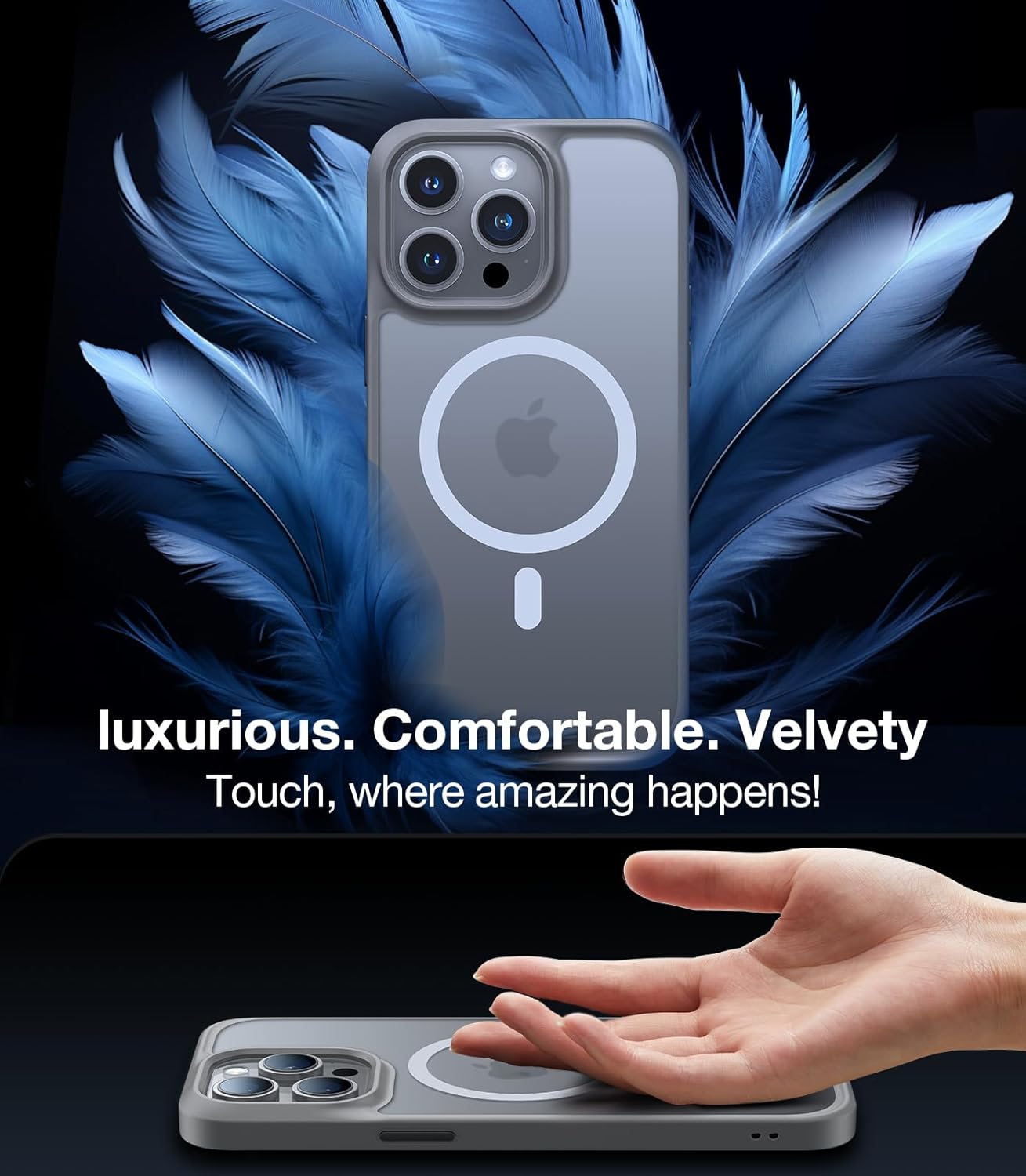 Θήκη Torras Guardian MagSafe Titanium Grey iPhone 15 Pro ΘΗΚΕΣ TORRAS Θήκη Torras Guardian MagSafe Titanium Grey iPhone 15 Pro - Image 5