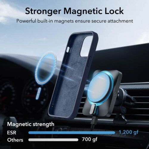 Alternative view of Θήκη ESR Cloud HaloLock MagSafe Dark Blue iPhone 15