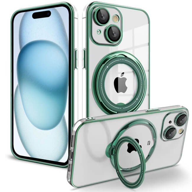 Θήκη Orso Ostand Magsafe Green iPhone 15 ΘΗΚΕΣ Orso Θήκη Orso Ostand Magsafe Green iPhone 15
