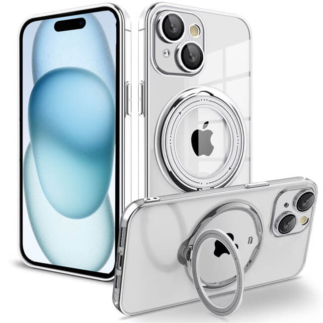 Θήκη Orso Ostand Magsafe Silver iPhone 15 ΘΗΚΕΣ Orso Θήκη Orso Ostand Magsafe Silver iPhone 15