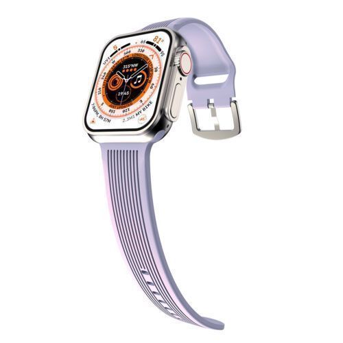 Orso Ribbed Silicone Lavender Λουράκι Apple Watch 44/45/46/49mm