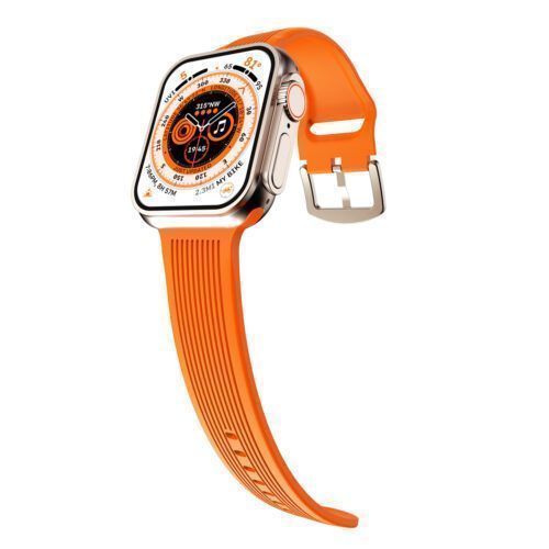 Orso Ribbed Silicone Orange Λουράκι Apple Watch 44/45/46/49mm