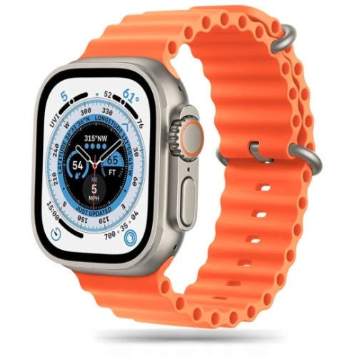 Orso Deluxe Sport Silicone Orange Λουράκι Apple Watch 38/40/41/42mm Series 10/11