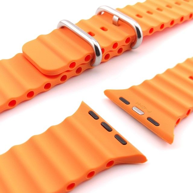 Orso Deluxe Sport Silicone Orange Λουράκι Apple Watch 44/45/46/49mm APPLE WATCH Orso Orso Deluxe Sport Silicone Orange Λουράκι Apple Watch 44/45/46/49mm - Image 3