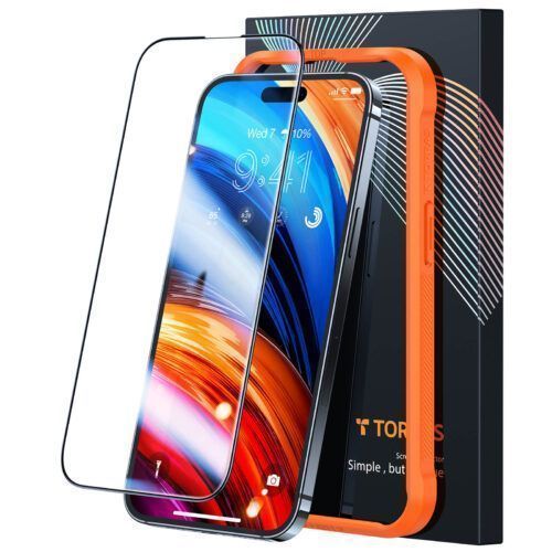 Torras GlassGo Diamond Shatterproof Tempered Glass iPhone 14 Pro (With Easy Installation Kit)