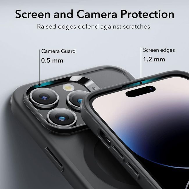 Θήκη ESR Classic Hybrid HaloLock MagSafe Frosted Black iPhone 14 Pro ΘΗΚΕΣ ESR Θήκη ESR Classic Hybrid HaloLock MagSafe Frosted Black iPhone 14 Pro - Image 3