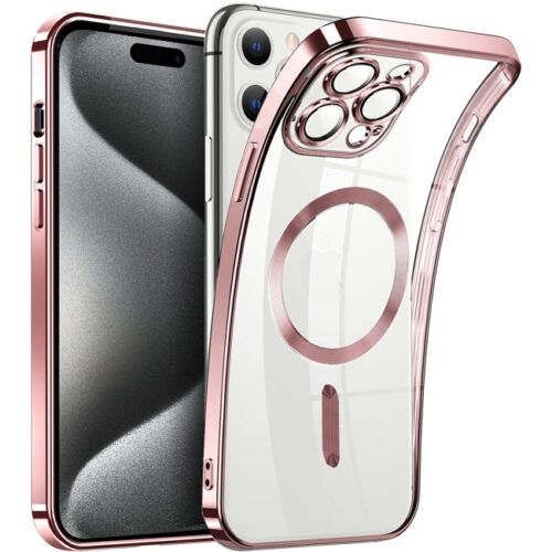 Θήκη Orso Magsafe Camera Protection Bare Look Rose Gold iPhone 15 Pro