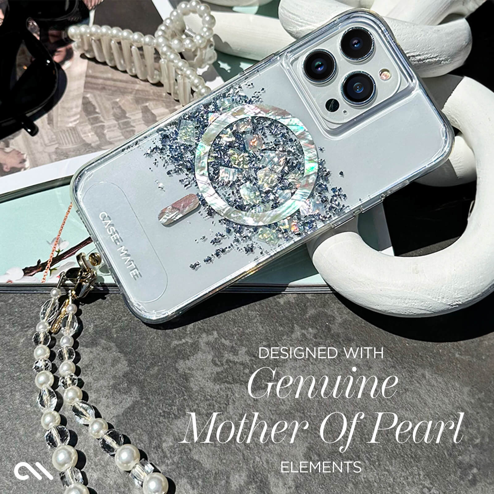 Θήκη Case-Mate Touch of Pearl Clear Magsafe iPhone 16 Pro Max ΘΗΚΕΣ Case-Mate Θήκη Case-Mate Touch of Pearl Clear Magsafe iPhone 16 Pro Max - Image 2