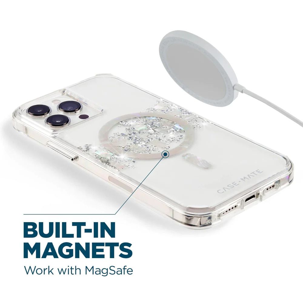 Θήκη Case-Mate Touch of Pearl Clear Magsafe iPhone 16 Pro Max ΘΗΚΕΣ Case-Mate Θήκη Case-Mate Touch of Pearl Clear Magsafe iPhone 16 Pro Max - Image 3